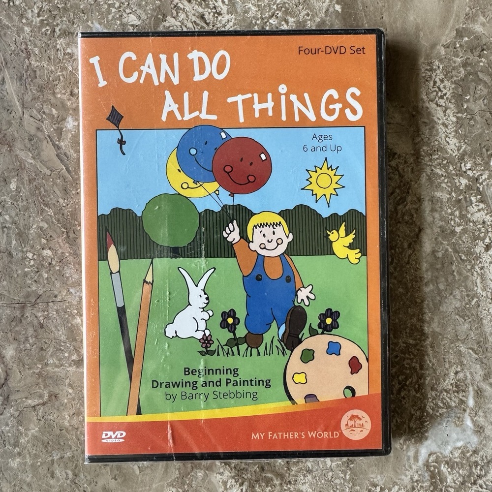 I Can Do All Things DVD 4 Disc Beginner Drawing Painting My Fathers World NEW